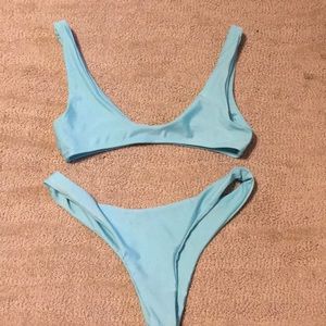 Blue bikini set